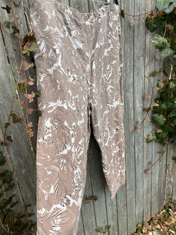 Vintage J Jill Linen Floral Pants