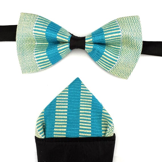 kente bow tie and hanky sets