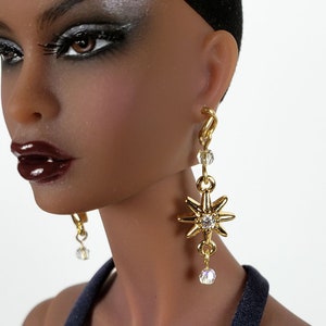 11-12&quot; Fashion Doll Earrings - Starbursts for All 11-12&quot; Fashion Dolls!