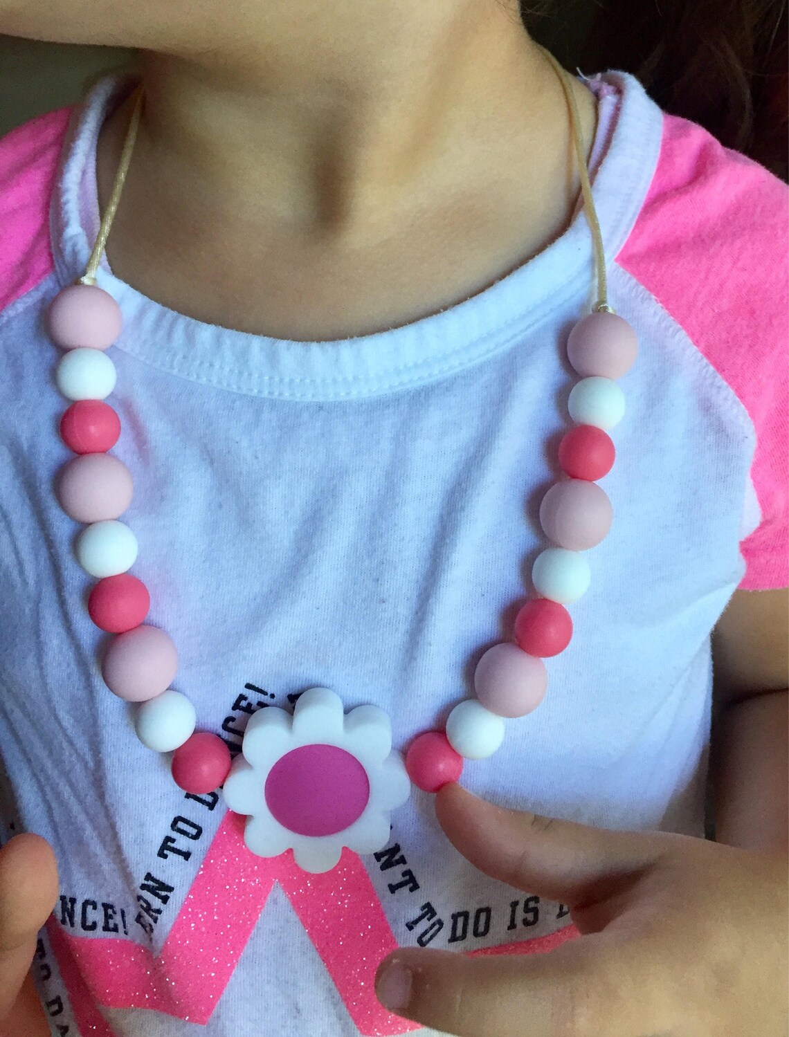 Kid Fidget Necklace Silicone Teething Baby Necklace Bite Etsy