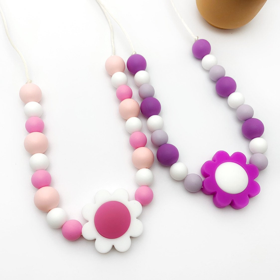 Kid Fidget Necklace Silicone Teething Baby Necklace Bite Etsy