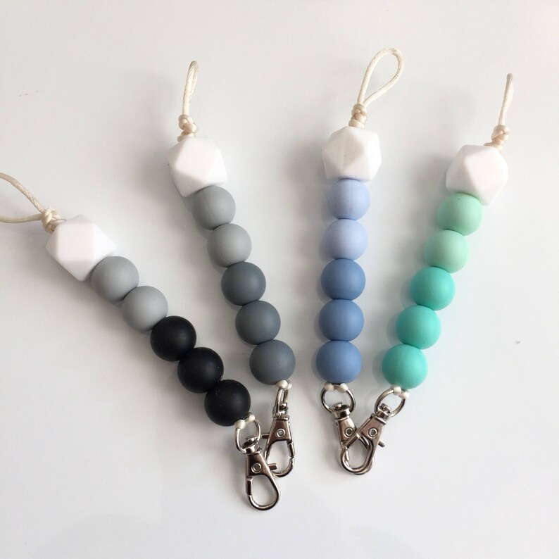 Zipper Pull Keychain Silicone Teething Keychain Key Fob Etsy