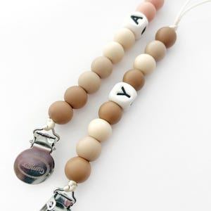 Personalized Silicone Pacifier Clip | Gender Neutral Initial Baby Shower Gift