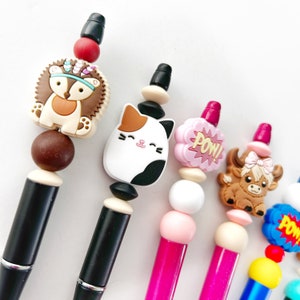 Beaded Fun Pen| Teacher Gift | Student Gift | Back to School | Retro Pen | Fidget Pen