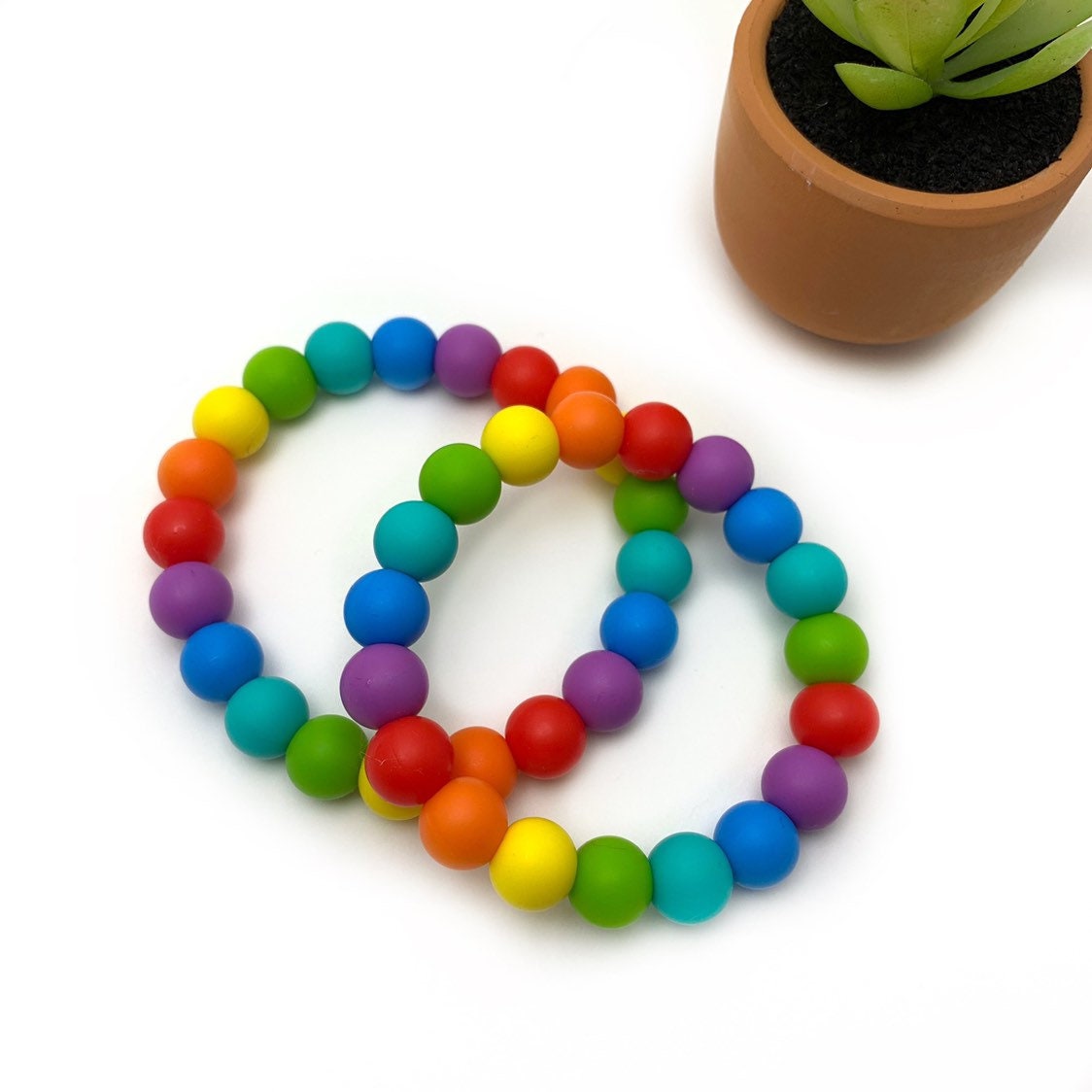 Kids Rainbow Bracelet Sensory Bracelet Chewelry for Kids. Etsy