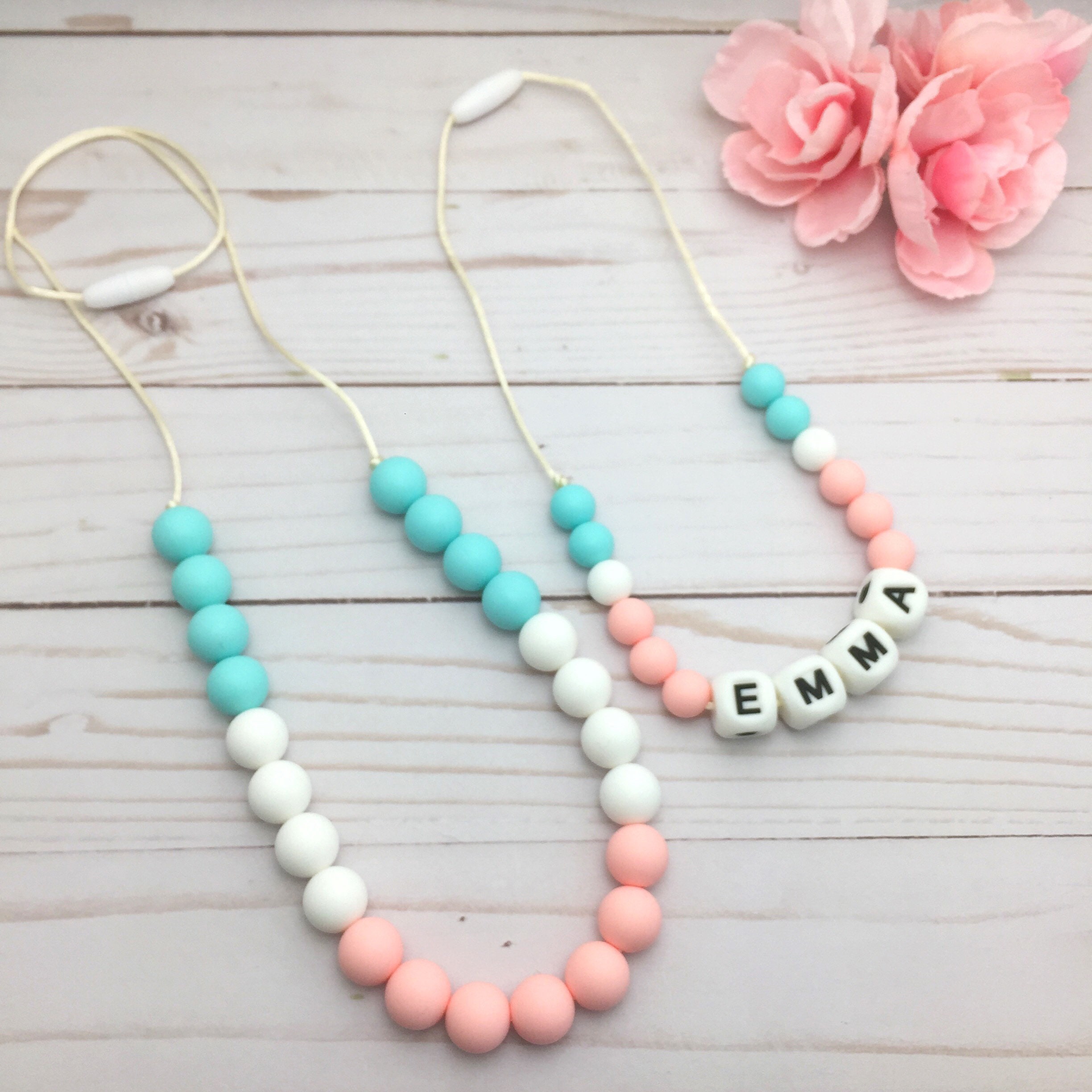 mommy and me teething necklace