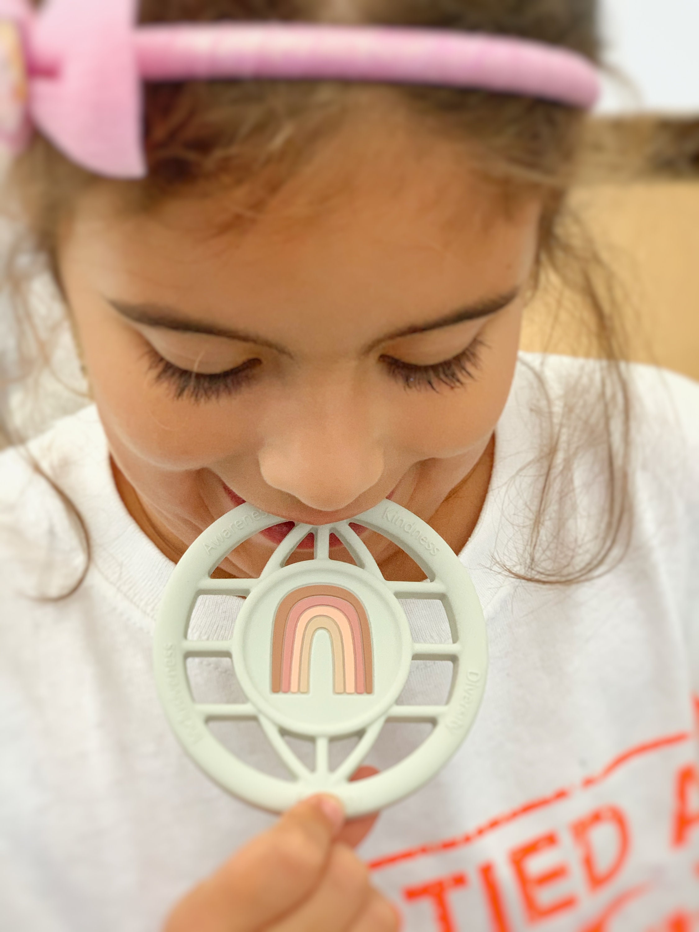 Rainbow World Inclusive Teether Autism Awareness Chew Etsy