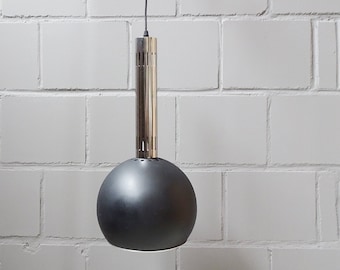 Black hanging lamp, industrial lamp, mid century pendant light