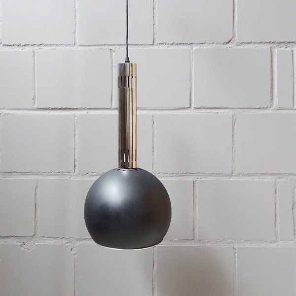 Black hanging lamp, industrial lamp, mid century pendant light