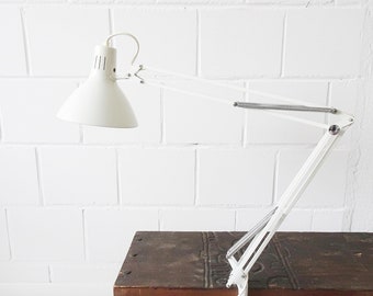Clamp light vintage, desk lamp industrial