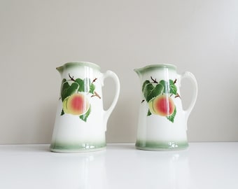 antique jugs from Villeroy & Boch Wallerfangen, Art Nouveau jugs with spray decoration