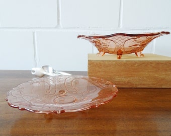 Rosalinglas Schalen Set, Glasschüsseln rosa