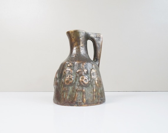 Horst Dalbeck bronze, HDV relief vase with antique motif