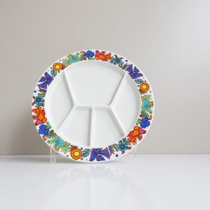 Villeroy and Boch Acapulco fondue plate, tapas plate vintage, colorful serving dishes