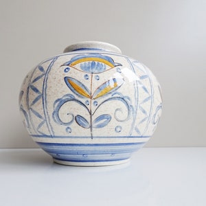 Lamp base Villeroy and Boch, hand-painted ceramic