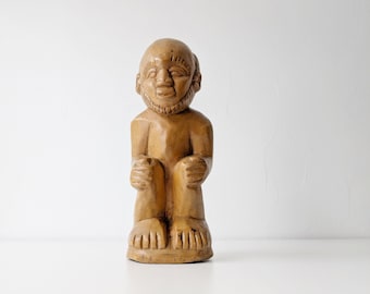 Vintage wooden figure, carved figure