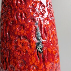 Bodenvase Scheurich Bernina, Keramik Vase rot orange zdjęcie 5