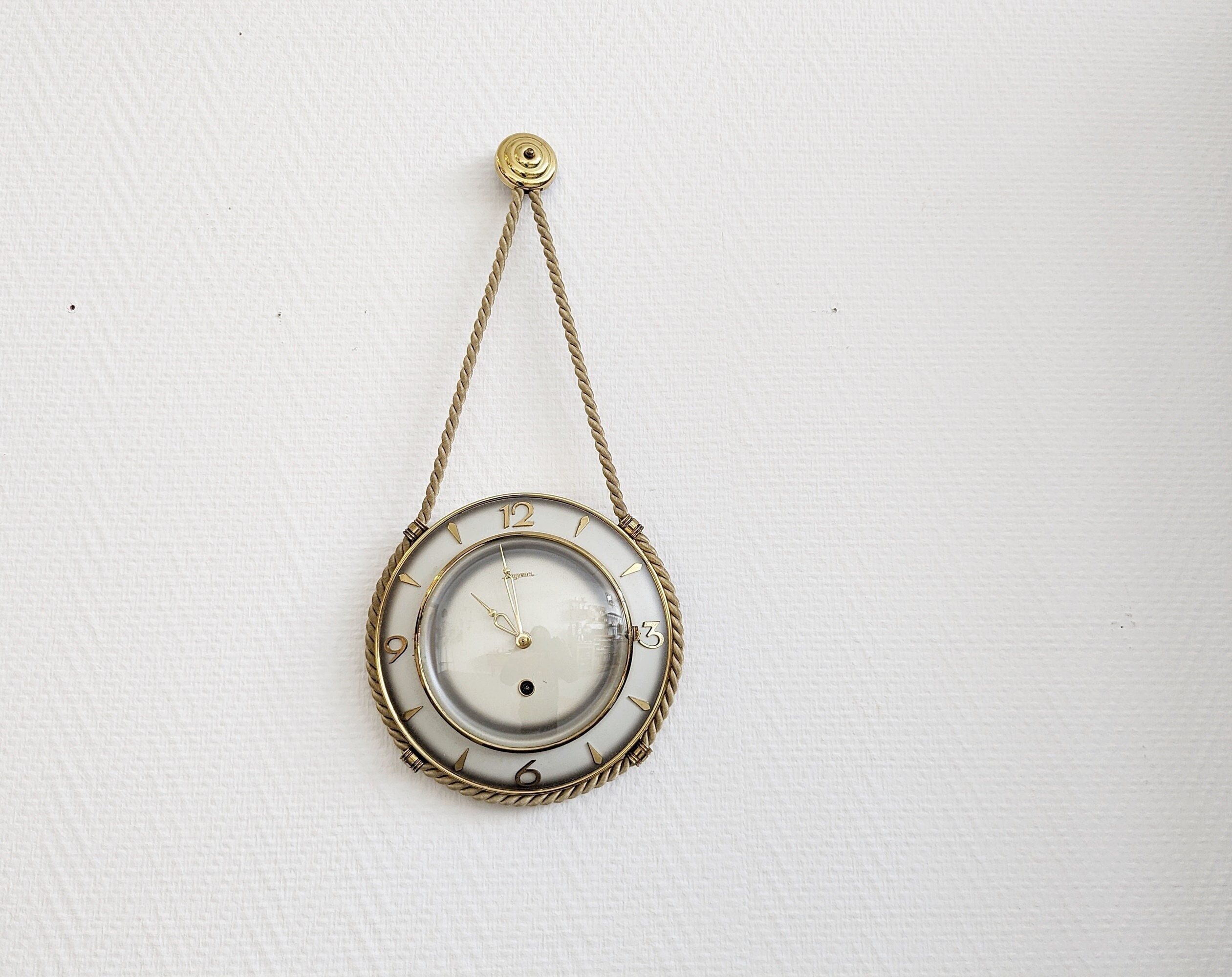 Retro Kühlschrankmagnet Uhr Rustikale magnetische Vintage Gusseisen kleine  Wanduhr - .de