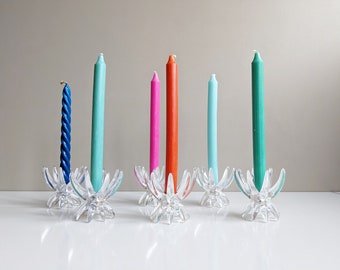 Friedel Kerzenhalter, Acryl Kerzenständer Vintage