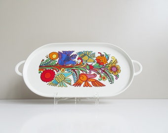 Villeroy and Boch Acapulco Serving Platter, Oval Cake Platter with Two Handles, Mid Century Tableware