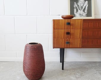 Spara Ceramics Floor Vase 70s – Fireclay Studio Ceramics in Brutalist Style – Vintage West Germany