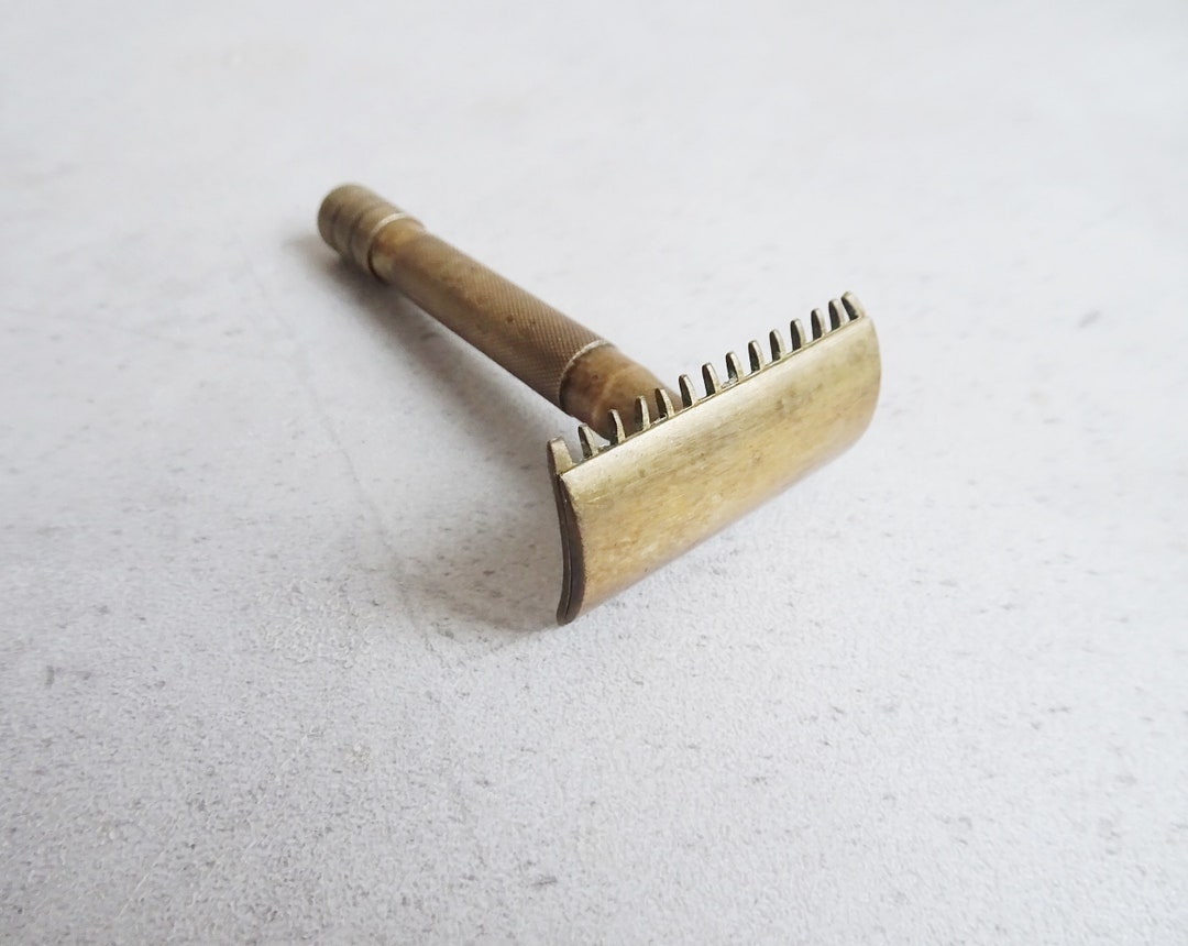 Razor 1920s, Safety Razor Gold-colored, Wet Razor Vintage - Etsy