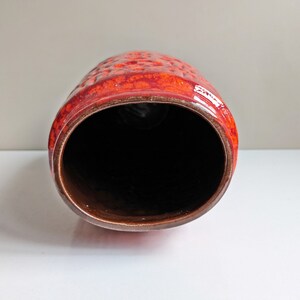 Bodenvase Scheurich Bernina, Keramik Vase rot orange zdjęcie 8