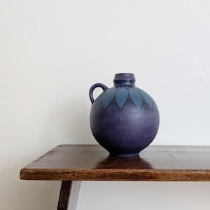 Keramik Vase von KMK Kupfermühle, Viola Vase, Vintage Studiokeramik
