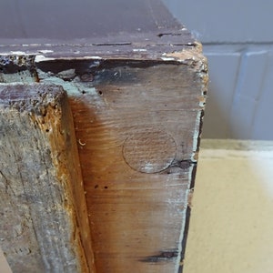 Cofre de madera primitivo con tapa extraíble banco con | Etsy