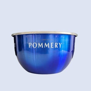 Vintage champagne bowl, Pommery bottle cooler, large champagne cooler