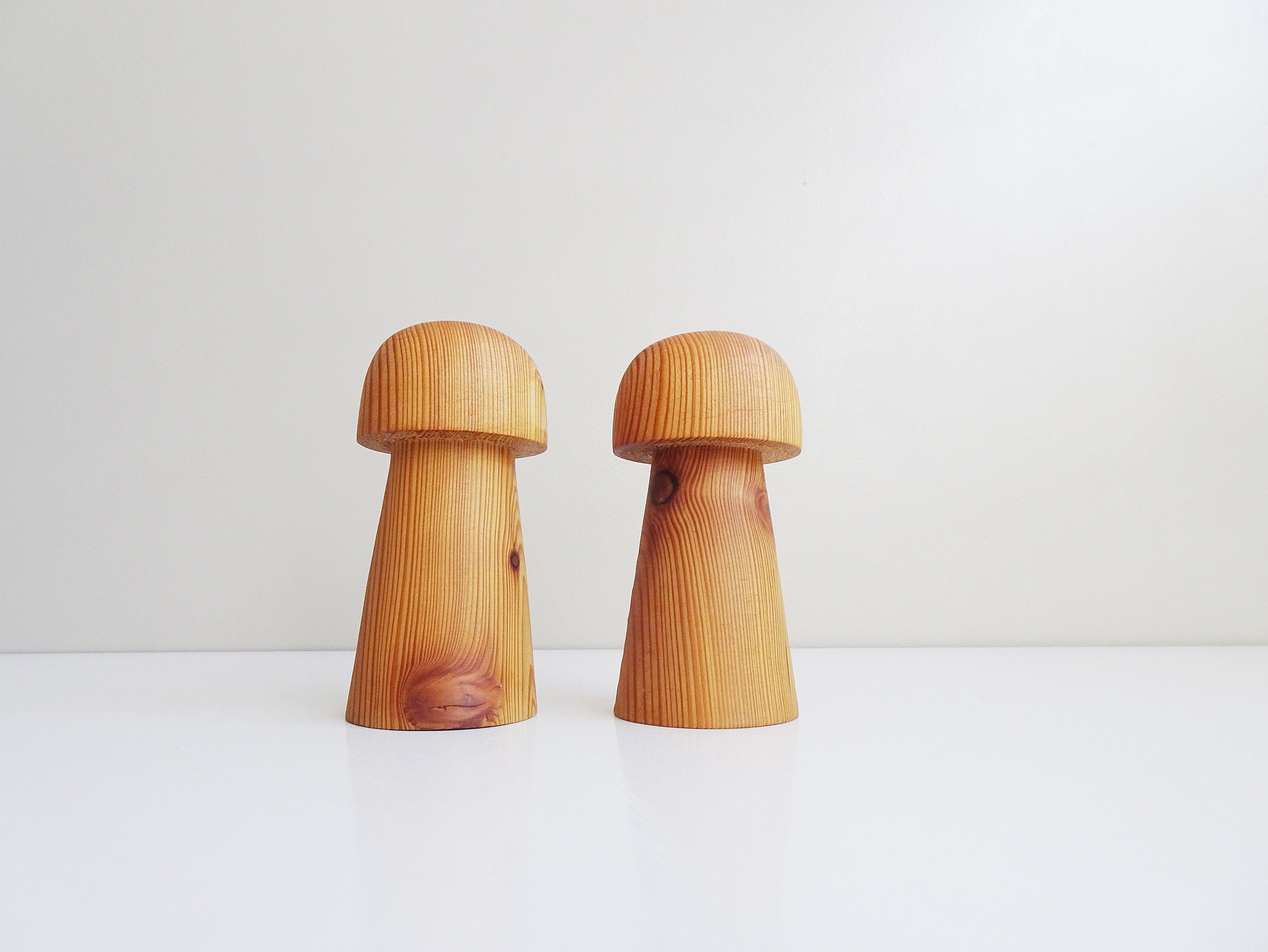 Wooden Turned Mushroom Made From Yew 15 Ornamental Fungi Sculpture