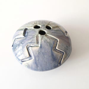 Handmade studio ceramic vase – vintage ceramic plug-in vase – organic flower vase