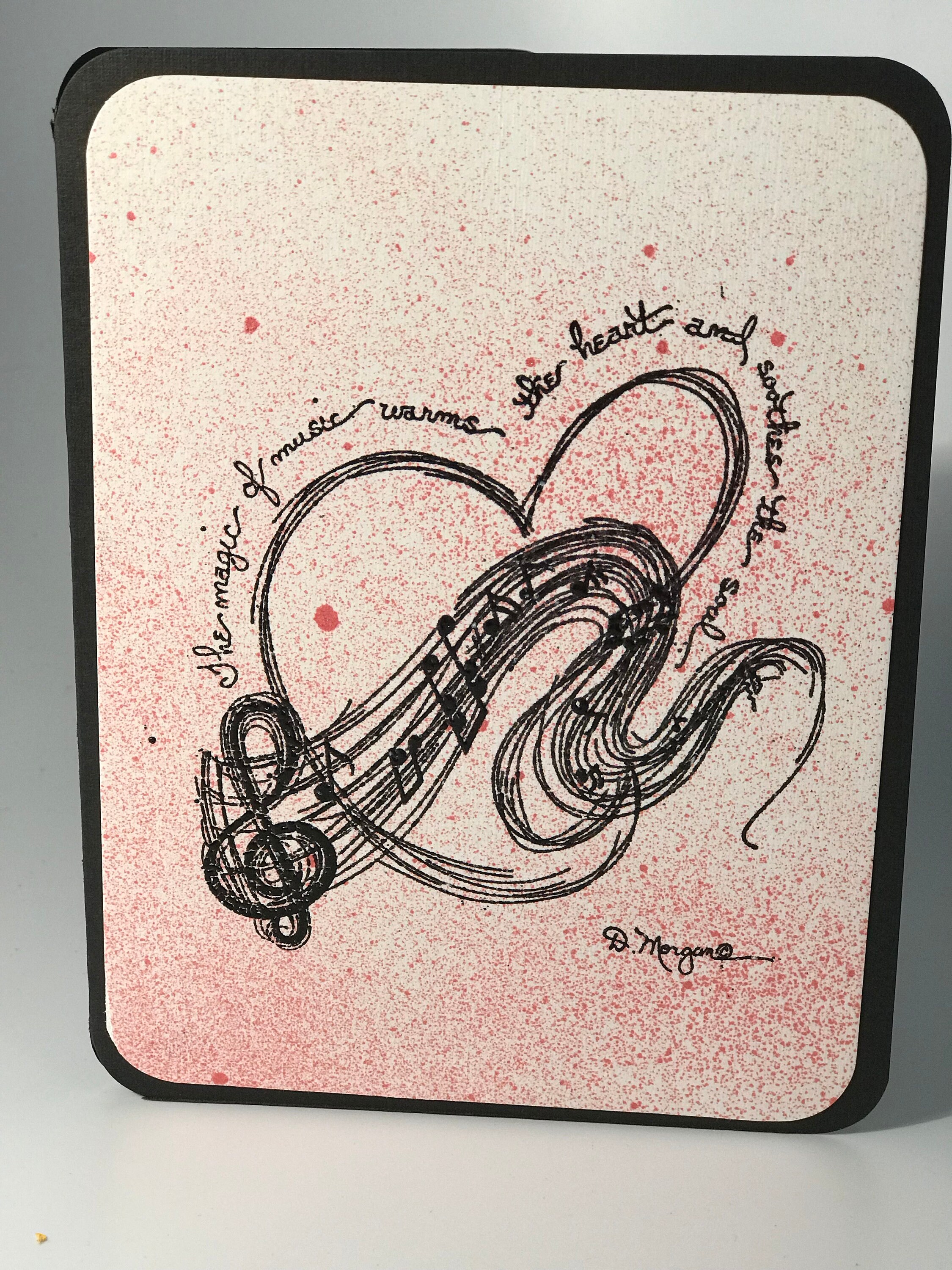 Music Inspired Greeting Card Etsy