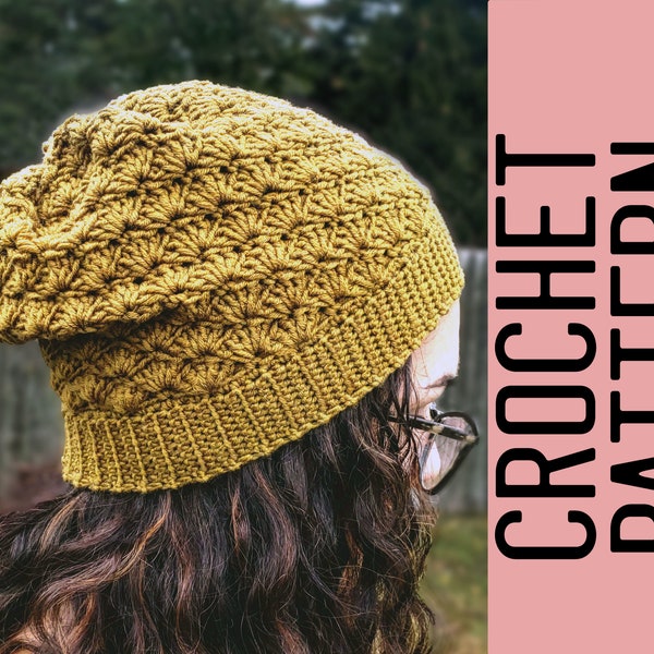 CROCHET PATTERN - The Sonia Slouch - Adult Size