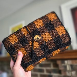 Plaid Book Sleeve - Toffee Cozy Sweater