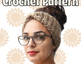 CROCHET PATTERN - Delia Earwarmer - Size Adult