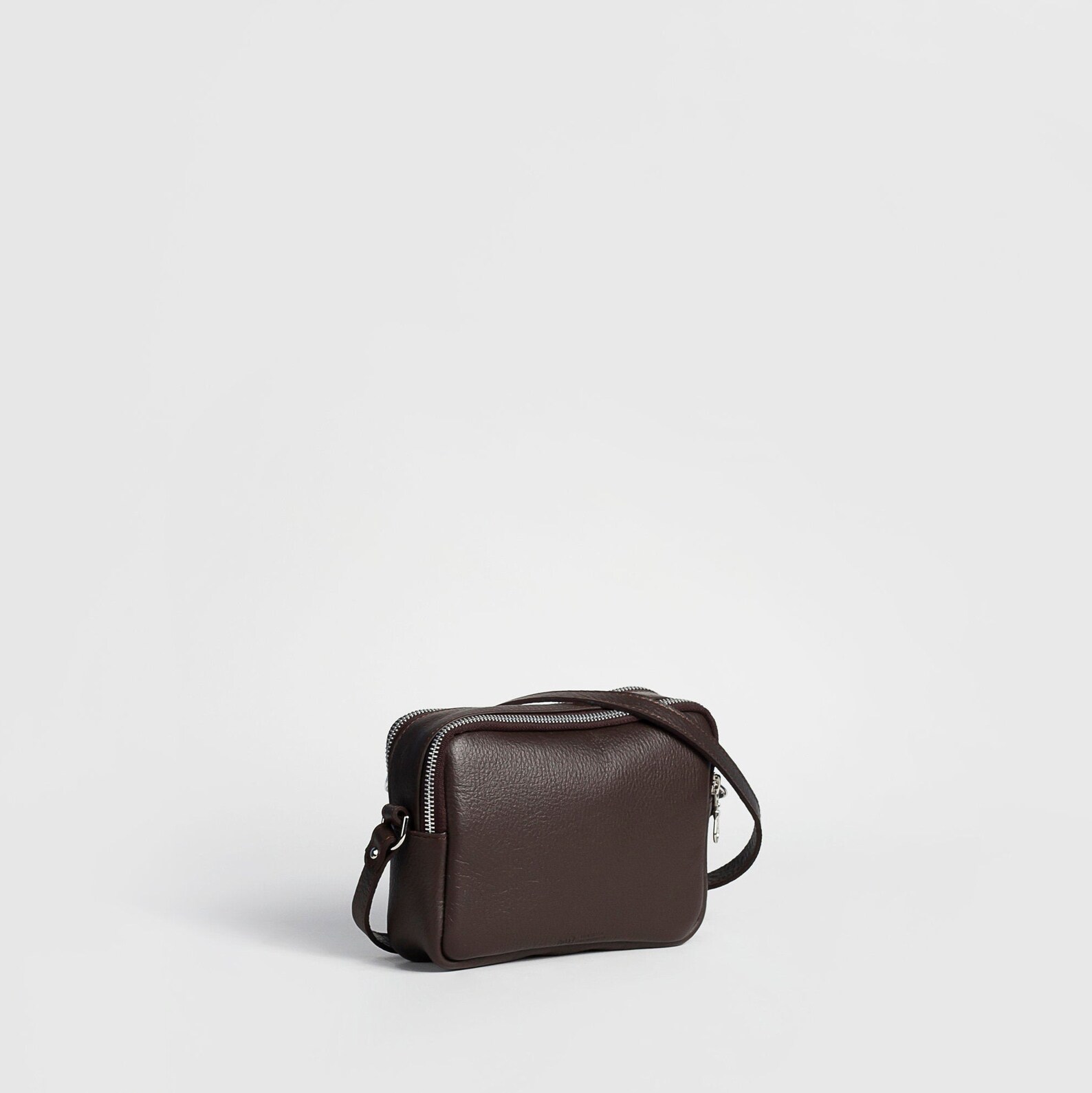 Minimalist Crossbody Bag Small Black Crossbody Bag Womens Genuine