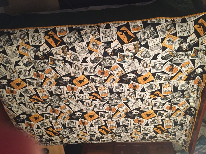 Halloween Quilt Queen of Ween With Matching Etsy