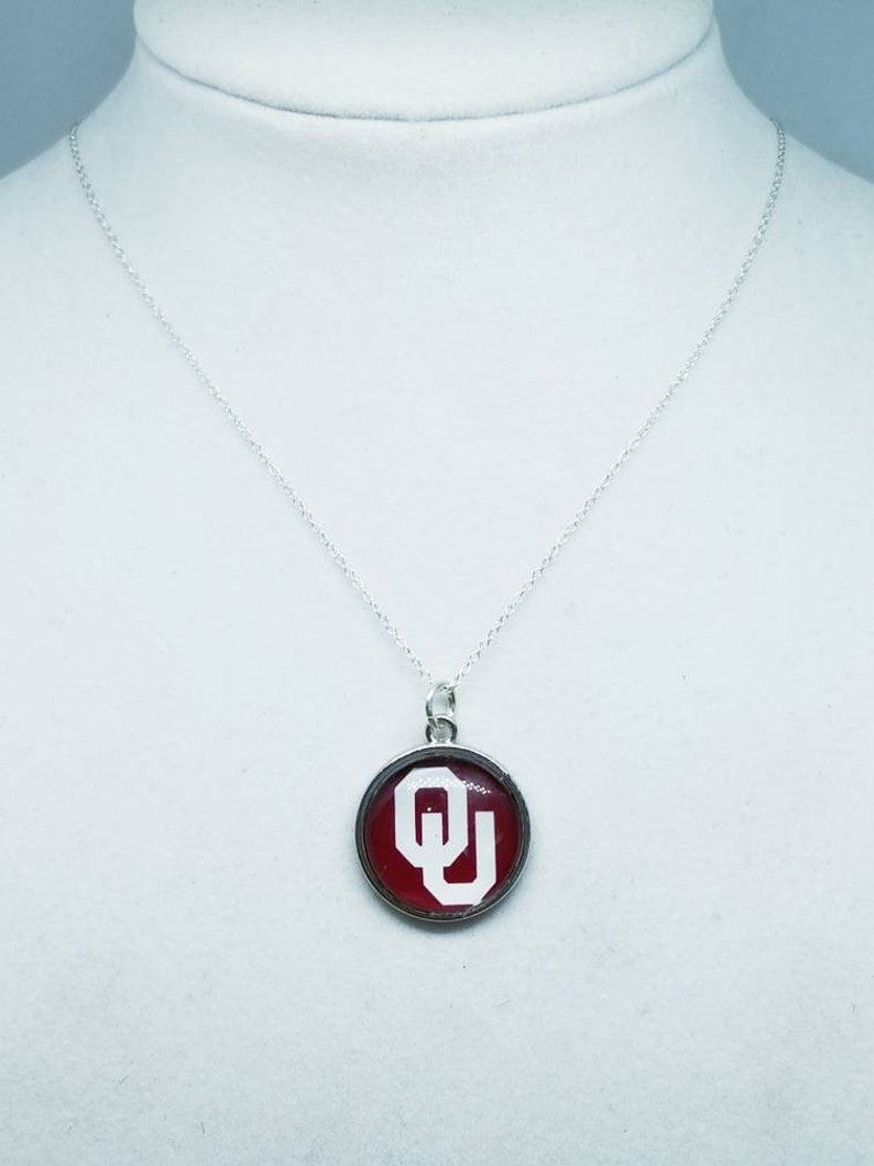 free shipping ncaa jewelry university jewelry Oklahoma Sooners Necklace