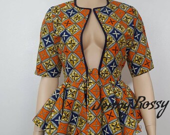 ankara peplum jacket styles