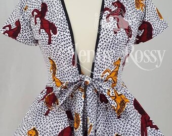 peplum kitenge jacket