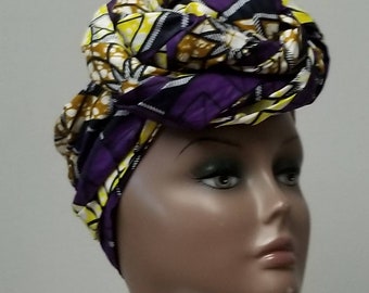 African fabric head wrap/ hair accessories /African scarve