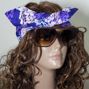 African head band, African Bandanas, print head wraps,African fabric image 1