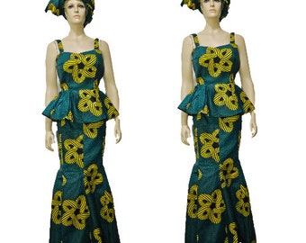 African Skirt and top set