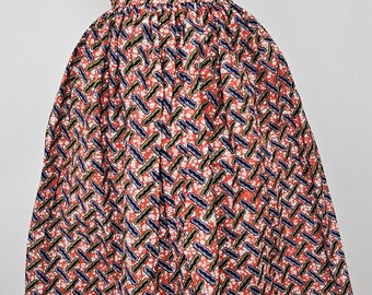 African Print Maxi Skirt: Cotton Ankara Clothing