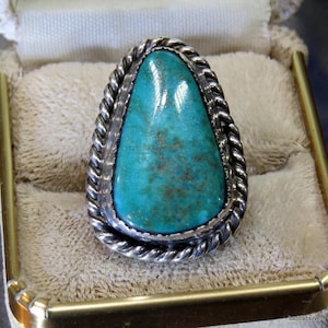 Vintage vintage Nevada Turquoise ring, sz 6.5