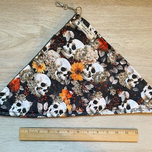 Fall Floral Skulls Hanging Corner Hammock for Rats, Hamsters, Guinea Pigs, Chinchillas, Ferrets, Hedgehogs, and other Small Animals