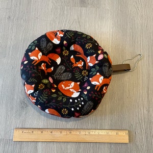 Fall Fox Print Donut Bed for Rats, Ferrets, Chinchillas, Guinea pigs, Sugar Gliders, Hedhehogs, and other Small Animals