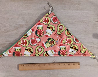 Christmas Avocados Hanging Corner Hammock for Rats, Hamsters, Guinea Pigs, Chinchillas, Ferrets, Hedgehogs, and other Small Animals