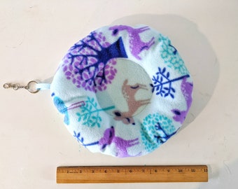 Forrest Animal Print Donut Bed for Rats, Ferrets, Chinchillas, Guinea pigs, Sugar Gliders, Hedhehogs, and other Small Animals